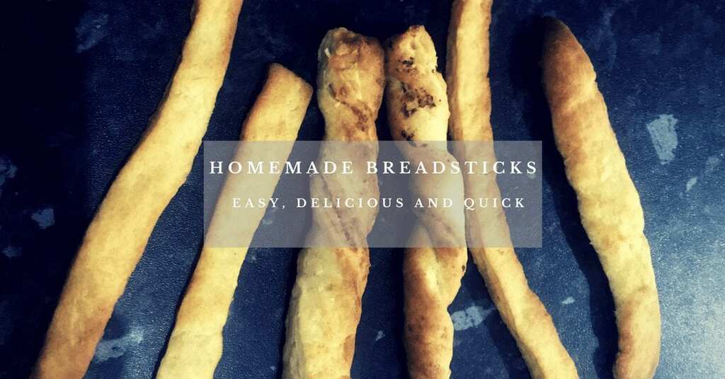 Homemade breadsticks afterschool snack