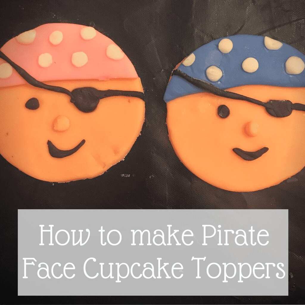 pirate faces cupcake toppers