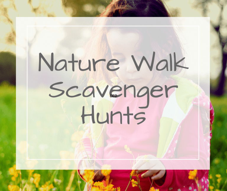 Nature Walk Scavenger Hunt including 6 free printables - Navigating Baby